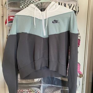 Nike Cropped zip up hoodie